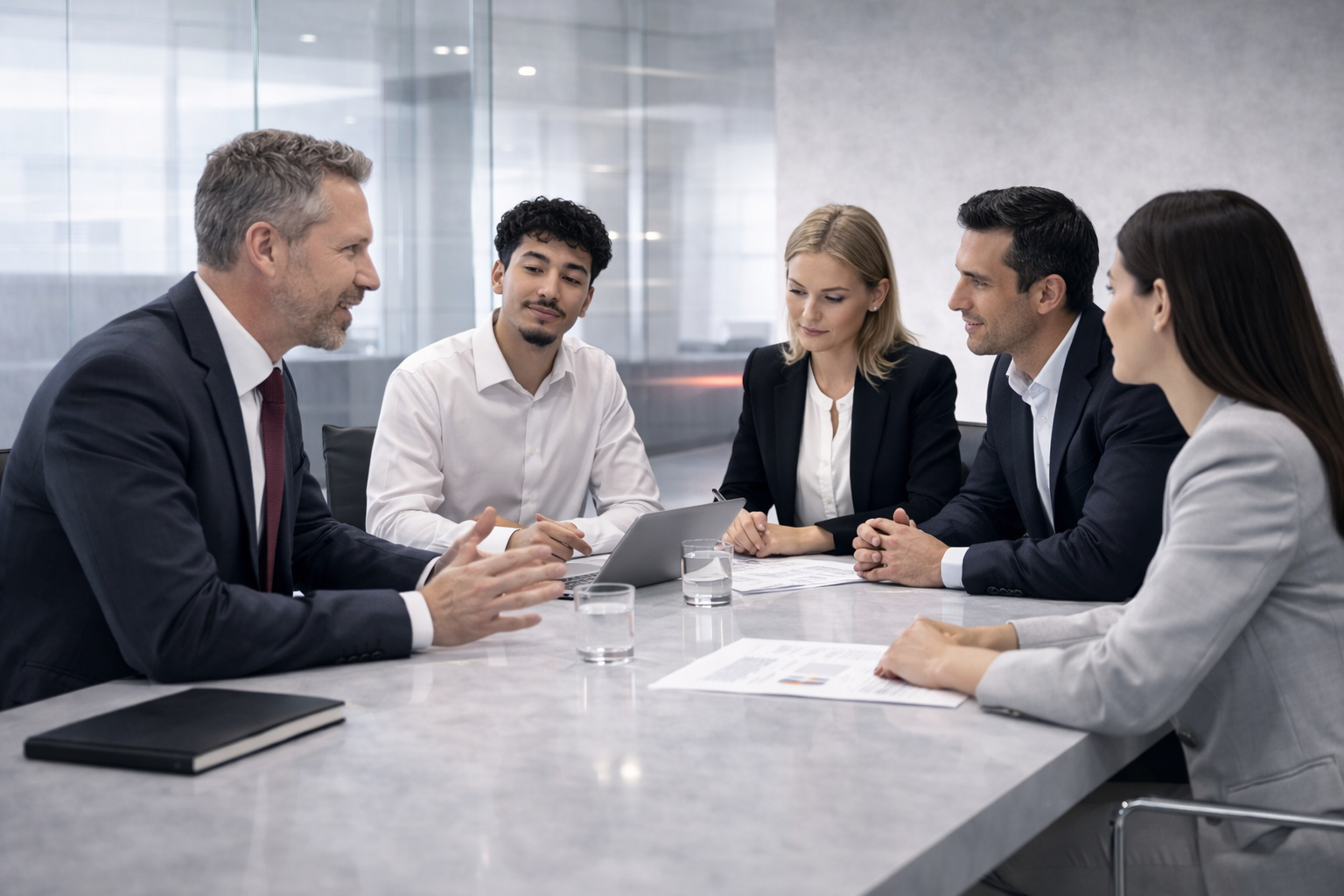 Équipe et environnement de travail illustrant le volet formation et accompagnement IA